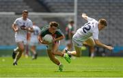 5 August 2018; Paul Lambert of Mayo in action against Tony Archbold of Kildare during the EirGrid GAA Football All-Ireland U20 Championship final match between Mayo and Kildare at Croke Park in Dublin. Photo by Piaras Ó Mídheach/Sportsfile