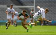 5 August 2018; Paul Lambert of Mayo in action against Tony Archbold of Kildare during the EirGrid GAA Football All-Ireland U20 Championship final match between Mayo and Kildare at Croke Park in Dublin. Photo by Piaras Ó Mídheach/Sportsfile