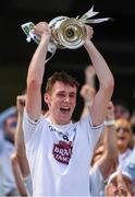 5 August 2018; Kildare captain Aaron Masterson lifts the cup following the EirGrid GAA Football All-Ireland U20 Championship final match between Mayo and Kildare at Croke Park in Dublin. Photo by Piaras Ó Mídheach/Sportsfile