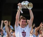 5 August 2018; Kildare captain Aaron Masterson lifts the cup following the EirGrid GAA Football All-Ireland U20 Championship final match between Mayo and Kildare at Croke Park in Dublin. Photo by Piaras Ó Mídheach/Sportsfile