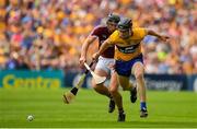 5 August 2018; Tony Kelly of Clare in action against Aidan Harte of Galway during the GAA Hurling All-Ireland Senior Championship semi-final replay match between Galway and Clare at Semple Stadium in Thurles, Co Tipperary. Photo by Brendan Moran/Sportsfile