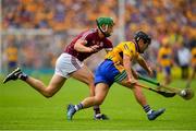 5 August 2018; David Reidy of Clare is tackled by Adrian Tuohy of Galway during the GAA Hurling All-Ireland Senior Championship semi-final replay match between Galway and Clare at Semple Stadium in Thurles, Co Tipperary. Photo by Brendan Moran/Sportsfile