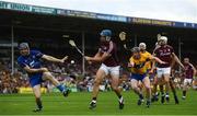 5 August 2018; Clare goalkeeper Donal Tuohy saves a shot at goal by Conor Cooney of Galway during the GAA Hurling All-Ireland Senior Championship semi-final replay between Galway and Clare at Semple Stadium in Thurles, Co Tipperary. Photo by Ramsey Cardy/Sportsfile