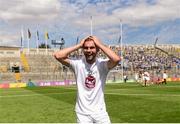 5 August 2018; John O'Toole of Kildare celebrates after the EirGrid GAA Football All-Ireland U20 Championship final match between Mayo and Kildare at Croke Park in Dublin. Photo by Piaras Ó Mídheach/Sportsfile