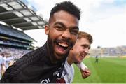 5 August 2018; Aaron O'Neill of Kildare celebrates after the EirGrid GAA Football All-Ireland U20 Championship final match between Mayo and Kildare at Croke Park in Dublin. Photo by Piaras Ó Mídheach/Sportsfile