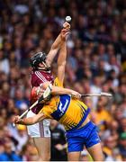 5 August 2018; Peter Duggan of Clare in action against Joseph Cooney of Galway during the GAA Hurling All-Ireland Senior Championship semi-final replay between Galway and Clare at Semple Stadium in Thurles, Co Tipperary. Photo by Ramsey Cardy/Sportsfile