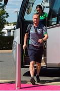 5 August 2018; Head Coach of Ireland Graham Shaw arrives before the Women's Hockey World Cup Final match between Ireland and Netherlands at the Lee Valley Hockey Centre in QE Olympic Park, London, England. Photo by Craig Mercer/Sportsfile