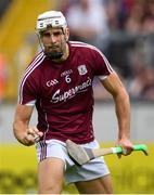 5 August 2018; Gearóid McInerney of Galway during the warm up ahead of the GAA Hurling All-Ireland Senior Championship semi-final replay between Galway and Clare at Semple Stadium in Thurles, Co Tipperary. Photo by Ramsey Cardy/Sportsfile