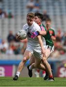5 August 2018; Jimmy Hyland of Kildare in action against Cathal Horan of Mayo during the EirGrid GAA Football All-Ireland U20 Championship final match between Mayo and Kildare at Croke Park in Dublin. Photo by Daire Brennan/Sportsfile