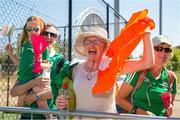 5 August 2018; Irish supporters await the team's arrival before the Women's Hockey World Cup Final match between Ireland and Netherlands at the Lee Valley Hockey Centre in QE Olympic Park, London, England. Photo by Craig Mercer/Sportsfile