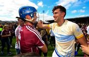 5 August 2018; Johnny Coen, left, and Jason Flynn of Galway celebrate following the GAA Hurling All-Ireland Senior Championship semi-final replay between Galway and Clare at Semple Stadium in Thurles, Co Tipperary. Photo by Ramsey Cardy/Sportsfile