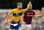 5 August 2018; Jack Browne of Clare in action against Joe Canning of Galway during the GAA Hurling All-Ireland Senior Championship semi-final replay match between Galway and Clare at Semple Stadium in Thurles, Co Tipperary. Photo by Brendan Moran/Sportsfile