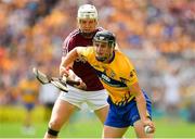 5 August 2018; Jack Browne of Clare is tackled by Joe Canning of Galway during the GAA Hurling All-Ireland Senior Championship semi-final replay match between Galway and Clare at Semple Stadium in Thurles, Co Tipperary. Photo by Brendan Moran/Sportsfile