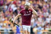 5 August 2018; Joe Canning of Galway speaks to his team-mates in the final seconds of the GAA Hurling All-Ireland Senior Championship semi-final replay match between Galway and Clare at Semple Stadium in Thurles, Co Tipperary. Photo by Brendan Moran/Sportsfile