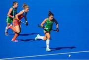 5 August 2018; Anna O’Flanagan of Ireland in action during the Women's Hockey World Cup Final match between Ireland and Netherlands at the Lee Valley Hockey Centre in QE Olympic Park, London, England. Photo by Craig Mercer/Sportsfile