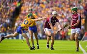 5 August 2018; Joe Canning of Galway in action against Michael O'Malley of Clare during the GAA Hurling All-Ireland Senior Championship semi-final replay match between Galway and Clare at Semple Stadium in Thurles, Co Tipperary. Photo by Brendan Moran/Sportsfile
