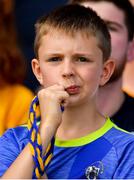 5 August 2018; A Clare supporter looks on during the GAA Hurling All-Ireland Senior Championship semi-final replay match between Galway and Clare at Semple Stadium in Thurles, Co Tipperary. Photo by Brendan Moran/Sportsfile