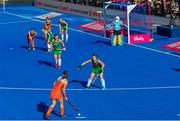 5 August 2018; Roisin Upton of Ireland directs the defence during the Women's Hockey World Cup Final match between Ireland and Netherlands at the Lee Valley Hockey Centre in QE Olympic Park, London, England. Photo by Craig Mercer/Sportsfile