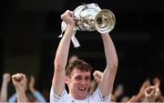 5 August 2018; Kildare captain Aaron Masterson lifts the cup following the EirGrid GAA Football All-Ireland U20 Championship final match between Mayo and Kildare at Croke Park in Dublin. Photo by Piaras Ó Mídheach/Sportsfile
