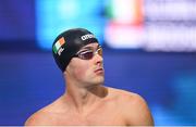 6 August 2018; Jordan Sloan of Ireland prior to the 200m Freestyle Men heat during day five of the 2018 European Championships at Tollcross International Swimming Centre in Glasgow, Scotland. Photo by David Fitzgerald/Sportsfile