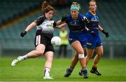 6 August 2018; Katie Walsh of Sligo in action against Sarah-Jane Winder of Wicklow during the TG4 All-Ireland Ladies Football Intermediate Championship quarter-final match between Sligo and Wicklow at the Gaelic Grounds in Limerick. Photo by Diarmuid Greene/Sportsfile