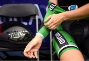 6 August 2018; Lydia Boylan of Ireland prior to the Women's Omnium Scratch race during day five of the 2018 European Championships at the Sir Chris Hoy Velodrome in Glasgow, Scotland. Photo by David Fitzgerald/Sportsfile