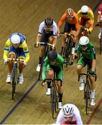 6 August 2018; Felix English, left, and Mark Downey of Ireland competing in the Men's Madison Final race during day five of the 2018 European Championships at the Sir Chris Hoy Velodrome in Glasgow, Scotland. Photo by David Fitzgerald/Sportsfile