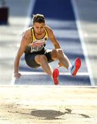 6 August 2018; Fabian Heinle of Germany competing in the Mens Long Jump Qualfication Round during Day Q of the 2018 European Athletics Championships at Berlin in Germany. Photo by Sam Barnes/Sportsfile