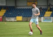 6 August 2018; Liam Cronin of Cobh Ramblers warms-up prior to the EA Sports Cup semi-final match between Cobh Ramblers and Dundalk at St. Colman's Park in Cobh, Co. Cork. Photo by Ben McShane/Sportsfile