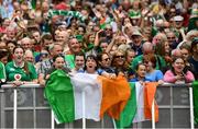 6 August 2018; Ireland supporters during their homecoming at Dame Street in Dublin after finishing second in the Women’s Hockey World Cup in London, England. Photo by Ramsey Cardy/Sportsfile