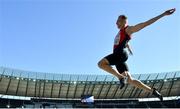 6 August 2018; Benjamin Gföhler of Switzerland competing in the Mens Long Jump Qualfication Round during Day Q of the 2018 European Athletics Championships at Berlin in Germany.  Photo by Sam Barnes/Sportsfile