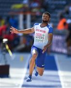 6 August 2018; Feron Sayers of Great Britain competing in the Mens Long Jump Qualfication Round during Day Q of the 2018 European Athletics Championships at Berlin in Germany.  Photo by Sam Barnes/Sportsfile