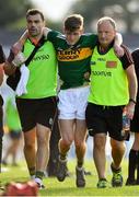 4 August 2018; Gavin White of Kerry leaves the pitch with an injury during the GAA Football All-Ireland Senior Championship Quarter-Final Group 1 Phase 3 match between Kerry and Kildare at Fitzgerald Stadium in Killarney, Kerry. Photo by Brendan Moran/Sportsfile