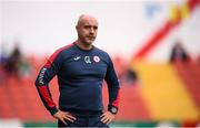 6 August 2018; Sligo Rovers manager Gerard Lyttle during the EA Sports Cup semi-final match between Sligo Rovers and Derry City at the Showgrounds in Sligo. Photo by Stephen McCarthy/Sportsfile