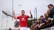 6 August 2018; Mikey Drennan of Sligo Rovers reacts during the EA Sports Cup semi-final match between Sligo Rovers and Derry City at the Showgrounds in Sligo. Photo by Stephen McCarthy/Sportsfile