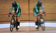 6 August 2018; Lydia Boylan of Ireland (green) following her elimination in the Women's Omnium Elimination race during day three of the 2018 European Championships at the Sir Chris Hoy Velodrome in Glasgow, Scotland. Photo by David Fitzgerald/Sportsfile