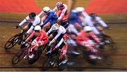 6 August 2018; A general view of riders in the Women's Omnium Elimination race during day three of the 2018 European Championships at the Sir Chris Hoy Velodrome in Glasgow, Scotland. Photo by David Fitzgerald/Sportsfile