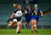 6 August 2018; Nicola Brennan of Sligo in action against Alanna Conroy of Wicklow during the TG4 All-Ireland Ladies Football Intermediate Championship quarter-final match between Sligo and Wicklow at the Gaelic Grounds in Limerick. Photo by Diarmuid Greene/Sportsfile