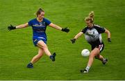 6 August 2018; Laura Hogan of Wicklow in action against Eilise Codd of Sligo during the TG4 All-Ireland Ladies Football Intermediate Championship quarter-final match between Sligo and Wicklow at the Gaelic Grounds in Limerick. Photo by Diarmuid Greene/Sportsfile