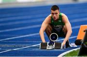 7 August 2018; Chris O'Donnell of Ireland prior to competing in the Men's 400m event during Day 1 of the 2018 European Athletics Championships at The Olympic Stadium in Berlin, Germany. Photo by Sam Barnes/Sportsfile