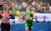 7 August 2018; Chris O'Donnell of Ireland, right, competing in the Men's 400m event during Day 1 of the 2018 European Athletics Championships at The Olympic Stadium in Berlin, Germany. Photo by Sam Barnes/Sportsfile