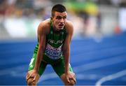 7 August 2018; Chris O'Donnell of Ireland, after competing in the Men's 400m event during Day 1 of the 2018 European Athletics Championships at The Olympic Stadium in Berlin, Germany. Photo by Sam Barnes/Sportsfile