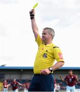 6 August 2018; Referee Sean Grant during the EA Sports Cup semi-final match between Cobh Ramblers and Dundalk at St. Colman's Park in Cobh, Co. Cork. Photo by Ben McShane/Sportsfile