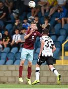 6 August 2018; David Hurley of Cobh Ramblers in action against Dean Jarvis of Dundalk during the EA Sports Cup semi-final match between Cobh Ramblers and Dundalk at St. Colman's Park in Cobh, Co. Cork. Photo by Ben McShane/Sportsfile