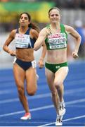 7 August 2018; Síofra Cléirigh Büttner of Ireland, right, competing in the Women's 800m event during Day 1 of the 2018 European Athletics Championships at The Olympic Stadium in Berlin, Germany. Photo by Sam Barnes/Sportsfile