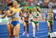 7 August 2018; Síofra Cléirigh Büttner of Ireland, green singlet, competing in the Women's 800m event during Day 1 of the 2018 European Athletics Championships at The Olympic Stadium in Berlin, Germany. Photo by Sam Barnes/Sportsfile