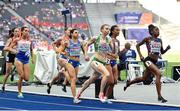 7 August 2018; Claire Mooney of Ireland, green singlet, third from right, competing in the Women's 800m event during Day 1 of the 2018 European Athletics Championships at The Olympic Stadium in Berlin, Germany. Photo by Sam Barnes/Sportsfile
