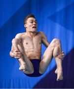 7 August 2018; Nikita Shleikher of Russia competing in the Men's 1m Springboard Preliminary heat during day six of the 2018 European Championships at the Royal Commonwealth Pool in Edinburgh, Scotland. Photo by David Fitzgerald/Sportsfile