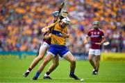 5 August 2018; Patrick O'Connor of Clare in action against Conor Cooney of Galway during the GAA Hurling All-Ireland Senior Championship semi-final replay match between Galway and Clare at Semple Stadium in Thurles, Co Tipperary. Photo by Brendan Moran/Sportsfile