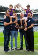 7 August 2018; The Beacon Hospital All-Ireland Hurling Sevens, organised by Kilmacud Crokes GAA Club and kindly sponsored this year, for the first time, by Beacon Hospital was officially launched in Croke Park. Pictured at the launch are hurlers, from left, Ryan O'Dwyer, Bill O'Carroll, Fergal Whitely and Niall Corcoran, with Under 10 Kilmacud Crokes hurlers Michael Lyng, left, and Cian Manning. Photo by Ramsey Cardy/Sportsfile